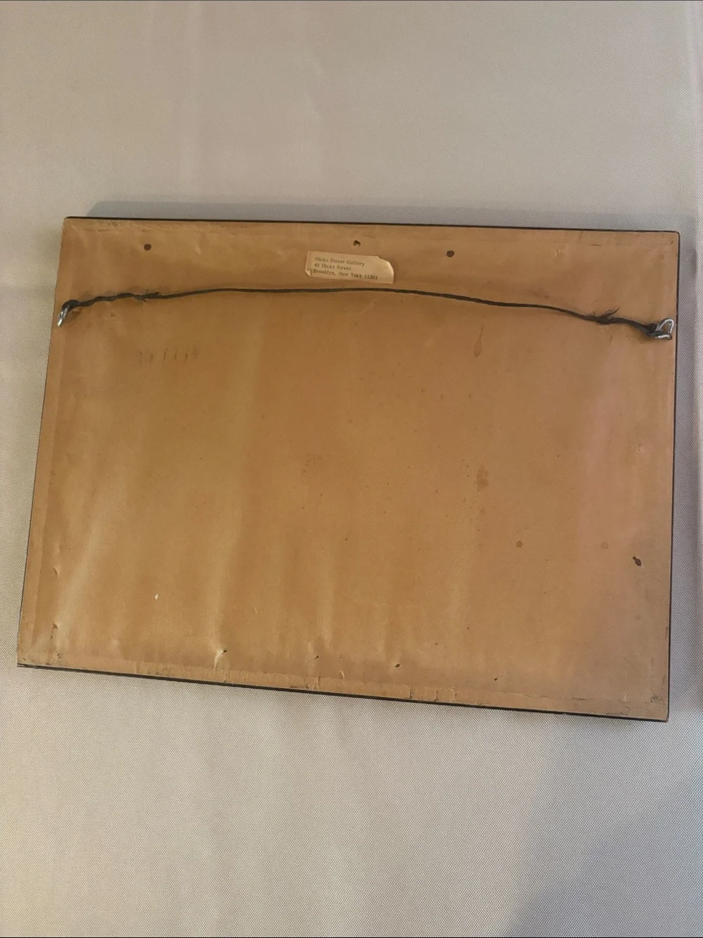 Vintage NYC Print Classic Black Frame with Olive Mat 10th St & Broadway MS7